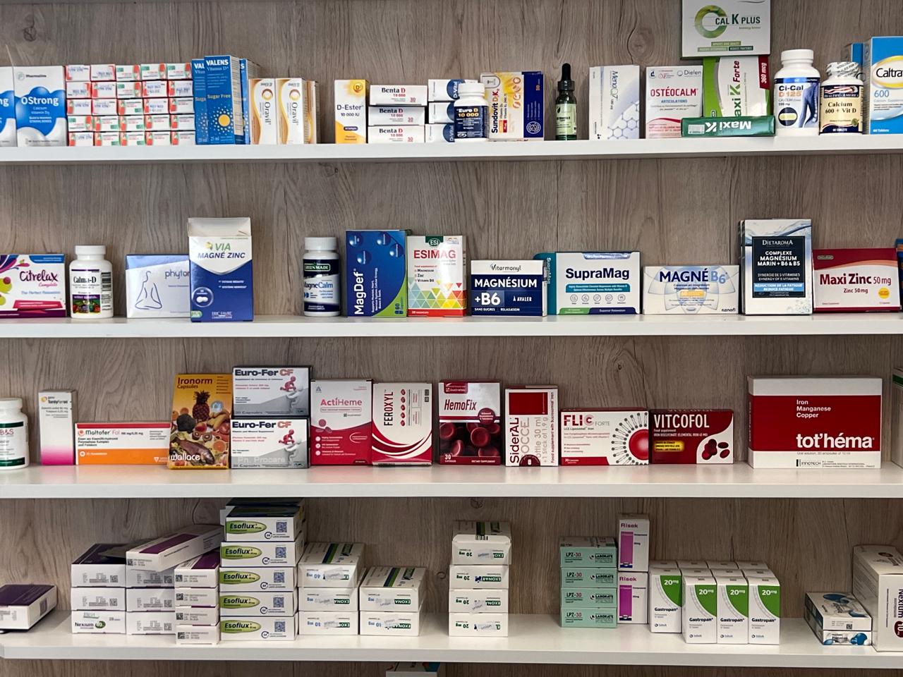 Rayon de médicaments — vue d'ensemble 1